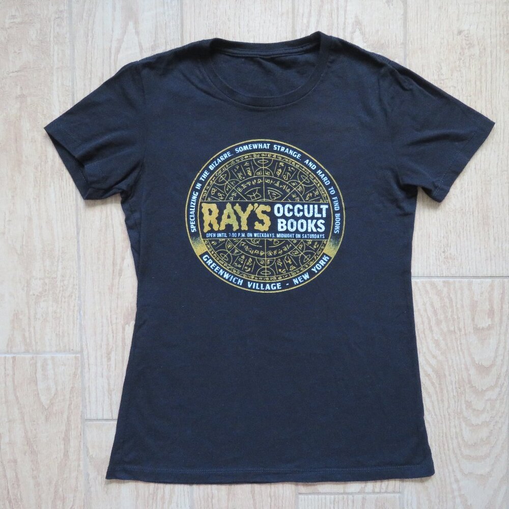 Ghostbusters Ray's Occult Bookstore Black T-shirt Women's Small